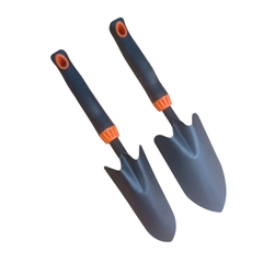 Xẻng Làm Vườn Kapusi Dài 33cm K-8631-75mm, K-8632-60mm, Thép Cao Cấp, Tay Cầm Bọc Êm, Nhỏ Gọn Dễ Dùng