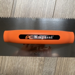 Bàn xoa răng cưa (bay răng cưa) KAPUSI Japan, lưỡi thép cán nhựa cam chắc chắn, Bh 12 tháng  diy-vietnam