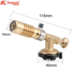 Đèn khò gas hợp kim đồng KAPUSI Nhật bản K-8010 115mm lên tới 1500 độ C, hàn ống đồng
