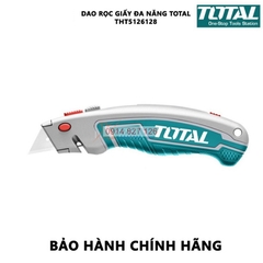 Dao rọc giấy đa năng TOTAL THT5126128 kích thước lưỡi 61x19mm, lưỡi SK5, kèm 6 lưỡi