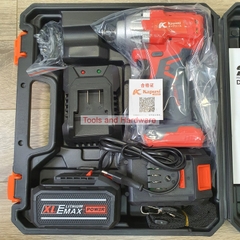 Máy bắn bulong dùng pin hãng Kapusi Japan cao cấp không chổi than, Mô tơ lõi đồng, Bảo hành 12 tháng, máy khoan pin, máy bắt vít