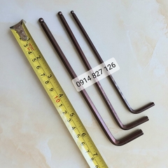 Lục giác nâu loại cao cấp lẻ đủ số siêu cứng - Chìa lục giác bi lẻ