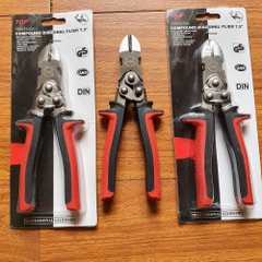 Kìm cắt dây thép trợ lực hãng TOP loại 1 kích thước 7 inch/ 180mm, Bảo hành 12 tháng, Kìm cắt cáp, Kim cat cap, kềm cắt cáp, Kềm cắt dây thép