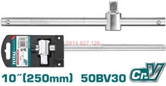 Cần siết trượt chữ T 1/2 inch TOTAL THTSTB12106 dài 250mm, thép CR-V chịu lực