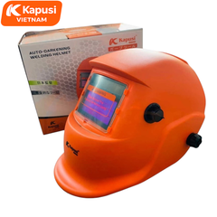 Mũ Hàn Điện Tử Tự Động Đổi Màu Kapusi K-2035 Núm Vặn Điều Chỉnh Độ Sáng Tối Bên Ngoài Chống Tia UV Và Tàn Lửa Nhựa HDPE
