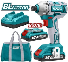 Máy siết mở vít dùng pin TOTAL TIRLI20030 điện thế 20V đầu lục giác 1/4 mô men quay tối đa 170NM, Bh 6 tháng diy-vietnam