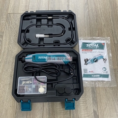 Máy mài khuôn mini 130W TOTAL TG513326, kích thước đầu kẹp 3.2mm đầy đủ linh kiện