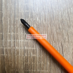 Bút thử điện cao cấp hãng Kapusi K-9086 đã kiểm định chất lượng, đầu dẹt, thân bọc cao su cách điện