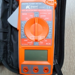 Ampe kềm đo điện hãng Kapusi K-9187 có tặng kèm bút thử điện Kapusi (Kẹp dòng đo điện)
