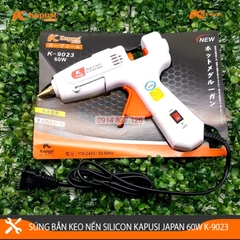 Dụng cụ bắn keo nến silicon cầm tay 20W - 60W Kapusi JAPAN, Có bán kèm keo nến (Máy bắn keo nến) Model: K-9027 và K-9023