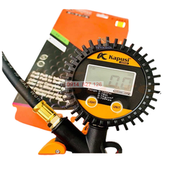 Đồng hồ bơm lốp xe điện tử 7 Bag, 100 PSI KAPUSI Nhật Bản màn hình LCD hiển thị số, Bh 12 tháng diy-vietnam