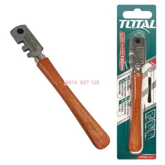 Dao cắt kính TOTAL THT561301 130mm, cán gỗ, lưỡi làm từ kim cương và kim loại khác