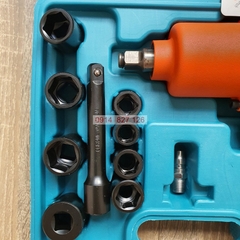 Bộ Máy bắn bulong kèm khẩu hãng WASAKI Nhật Bản 2 búa khí nén hệ 1/2 inch lực siết max 650Nm, BH 24 tháng diy-vietnam