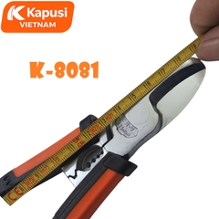 Kềm Cắt Đa Năng 8inch Kapusi K-8081 Thép CR-V Hàm Cứng 65HRC Cắt Ngọt Tích Hợp Khe Tuốt Dây Điện 1.0-6.0, BH 12 tháng