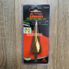 Mũi khoan tháp xoắn chân lục giác KAPUSI cỡ 4-12mm 4-22mm 4-32mm, thép HSS4241 titanium, Bh 12 tháng diy-vietnam