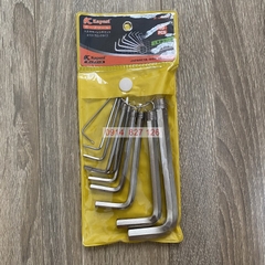 Bộ móc khóa lục giác chữ L KAPUSI Japan, 10 cây cỡ từ 1,5 - 10mm thép CR-V