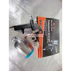 Súng phun sơn mimi cầm tay K3 KAPUSI K-4019, chất liệu nhôm dùng khí nén