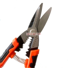 Kìm cắt dây đa năng KAPUSI Nhật Bản K-9117 215mm, 3 trong 1 cắt-tuốt dây-bấm đầu cốt