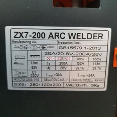 Máy hàn điện tử 200A KAPUSI K-00022