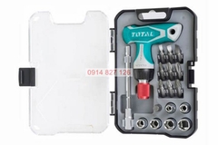 Bộ tua vít 24 chi tiết TOTAL TACSD30186 linh hoạt, chất liệu CR-V