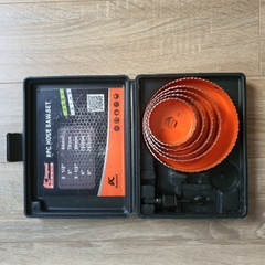 Bộ mũi khoan khoét lỗ thạch cao, lỗ gỗ hãng Kapusi 8chi tiết (K-3681) và 16chi tiết (K-3683)