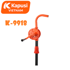 Bơm Quay Tay Hút Dầu Thùng Phuy Kapusi K-9918 Thân Gang Ống Vào 32mm Cao Cấp -Cây Quay Dầu Nhớt Công Nghiệp, Bh 12 tháng