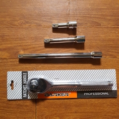 Bộ cần siết tự động đảo chiều kèm 3 Tay nối dài khẩu hệ 1/2 inch