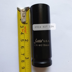 Khẩu vặn ốc đen dài 1/2 inch Hãng Santa Mỹ thép CR-Mo (Tuýp 1/2 dài của Mỹ) (Bán Lẻ)