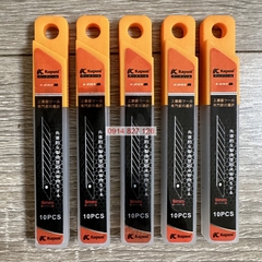 Bán lẻ lưỡi dao rọc giấy mini KAPUSI 9mm K-8769, thép đen SK5 siêu cứng
