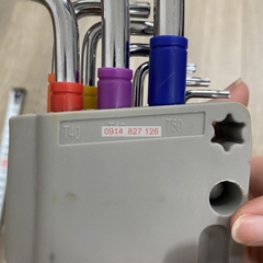 Bộ lục giác hoa thị 9 màu KAPUSI K-0198, 9 cây chữ L từ T10-T50 Thép cao cấp không gỉ