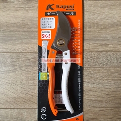 Kéo tỉa cây K-8653 Kapusi cao cấp thép SK5, cấu tạo lò xo đặc biệt cỡ 8 inch (20cm)