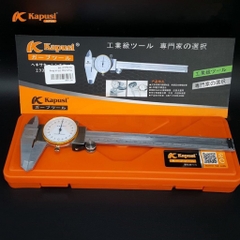 Thước kẹp đồng hồ cơ 150mm KAPUSI K-2907, hợp kim thép chống gỉ