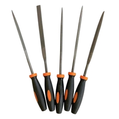 Bộ Dũa 5 Chi Tiết 4x160mm Kapusi K-3899 kim loại, cán bọc nhựa, chiều dài 160mm, Bh 12 tháng