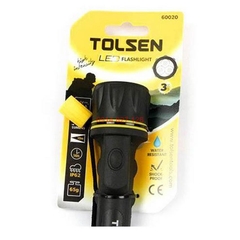Đèn pin hãng Tolsen 60020, 3 bóng LED chiếu sáng được liên tục trong 16 giờ