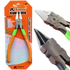 Kìm Cắt Góc Nghiêng 6 Inch Kapusi K-8144 – Cắt Sát Mép Không Ba Via, Thép CR-V60, Lưỡi Sắc, Nhỏ Gọn Dễ Dùng, BH 12 tháng