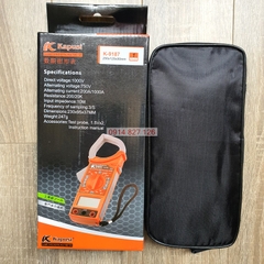 Ampe kềm đo điện hãng Kapusi K-9187 có tặng kèm bút thử điện Kapusi (Kẹp dòng đo điện)