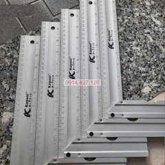 Thước ke góc vuông nhôm Kapusi Nhật Bản 30cm thiết kế nivo, nhôm trắng chống gỉ, Bh 12 thángdiy-vietnam