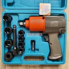 Bộ Máy bắn bulong kèm khẩu hãng WASAKI Nhật Bản 2 búa khí nén hệ 1/2 inch lực siết max 650Nm, BH 24 tháng diy-vietnam