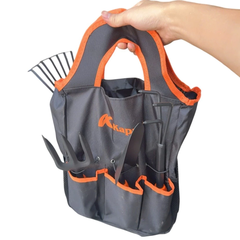 Bộ Dụng Cụ Làm Vườn Mini Kapusi K-8635 6 chi tiết, K-8636 9 chi tiết thép sơn tĩnh điện, Tay Cầm Nhựa ABS, Bh 12 tháng