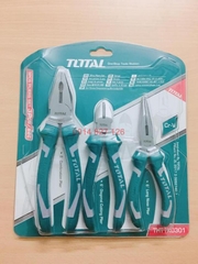 Bộ 3 kềm đa năng TOTAL THT1K0301 Kìm cắt kềm răng điện kềm mũi nhọn thép crv