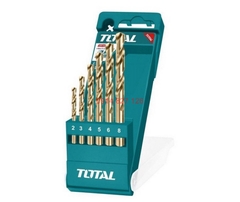 Bộ 6 mũi khoan kim loại TOTAL TACSD0605 có kích thước từ 2-8 mm