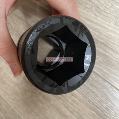 Đầu tuýp khẩu ngắn đen 1inch KAPUSI Nhật Bản cỡ từ 21-46mm, 6 cạnh thép Cr-Mo