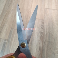 KÉO NHÀ BẾP ĐA NĂNG CẮT ĐỒ ĂN NHẬT CỠ 20CM JAPAN, cán mạ vàng sang trọng, Thép Sk5