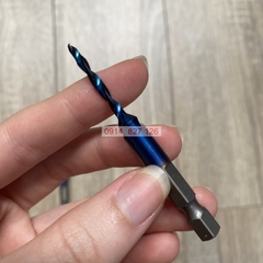 Bộ 6 mũi khoan Taro ren KAPUSI Japan, cỡ từ M3-M10 thép cao cấp HSS