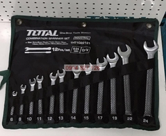 Bộ cờ lê vòng miệng gồm 12 chi tiết cỡ từ 6-24mm TOTAL THT1022121