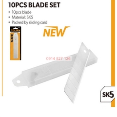 Hộp 10 lưỡi dao rọc giấy mini TOLSEN 30012 có kích cỡ 9 * 80 * 0,4mm , siêu sắc, siêu bền