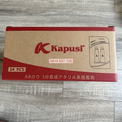 Keo ab 2 thành phần Acrylic hãng KAPUSI Japan hàn nối vá sắt, thép, kim loại, nhựa, gỗ, cao su diy-vietnam