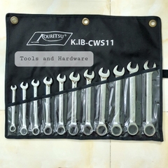 Bộ cờ lê tròng tự động hãng Kouritsu Nhật Bản Nhật Bản 11 chi tiết - Bộ cờ lê vòng miệng tự động, Bộ chìa khóa tự động, Bộ cờ lê tạch, Bo co le, Bo chia khoa, Bộ cờ lê tự động đảo chiều