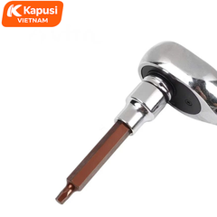 Đầu Tuýp Lục Giác 1/2 Inch Kapusi Dài 55mm - Thép S2 Cao Cấp - Chuẩn Công Nghiệp ANSI/DIN