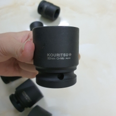 Khẩu vặn ốc 3/4  inch đen ngắn Kouritsu thép CR-Mo (Tuýp 3/4)